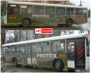 Реклама на транспорте. Размещение рекламы на Автобусах Ростова. 09.2008