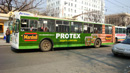 Реклама на транспорте. Размещение рекламы на Троллейбусах Ростова Protex. 04.2009